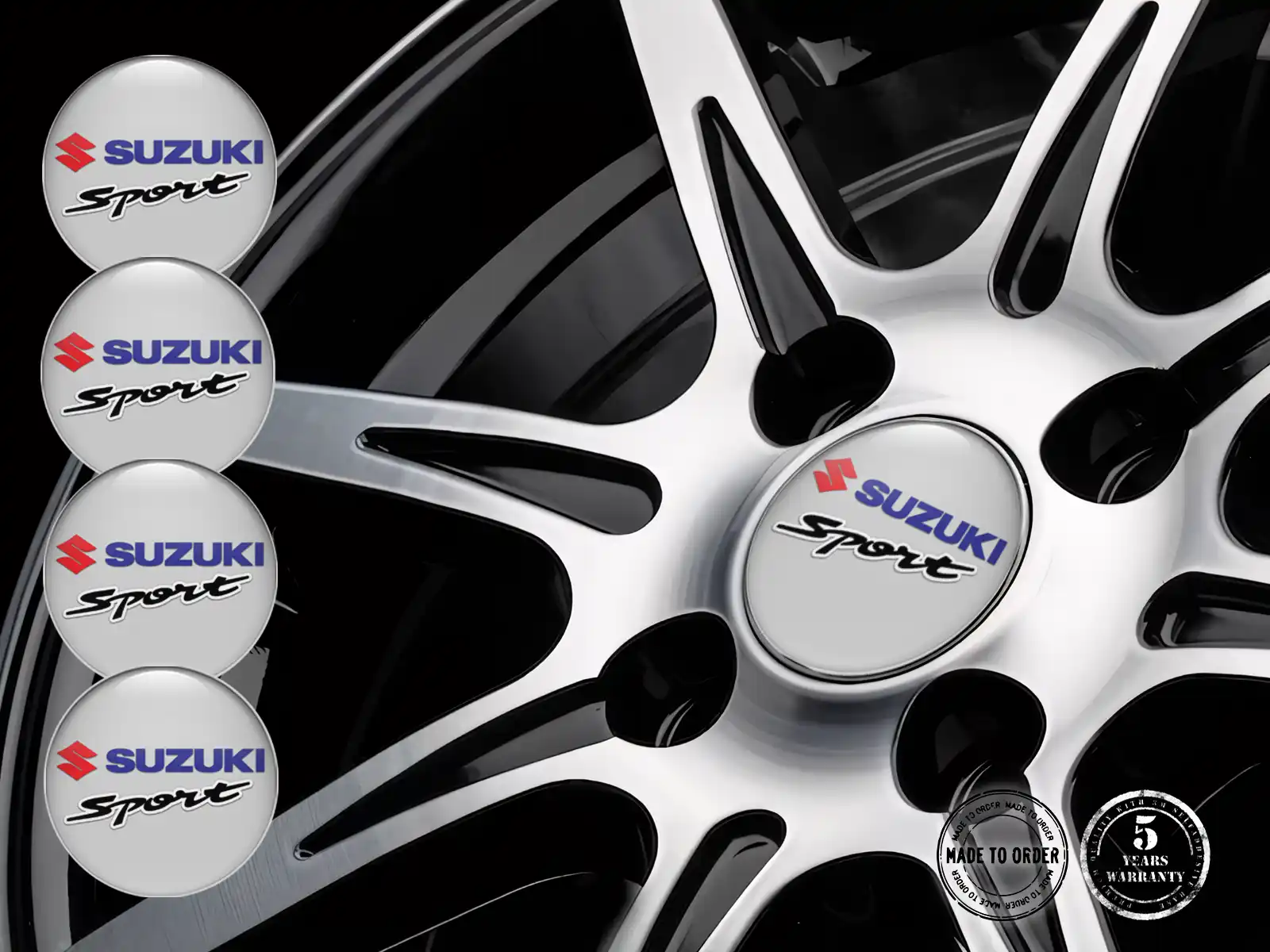 Suzuki Decalcomania Ruota Stile Badge Cupola Lusso